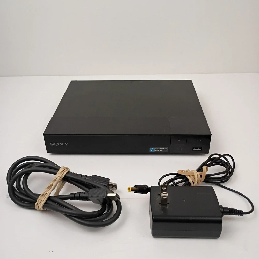 Sony BDP-BX350 Blu-ray Disc/DVD Player + Power Adapter and HDMI Cord - Tested
